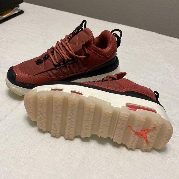 Nike Jordan Air Mae Size 5.5 NEW Canyon Rust Mango Black - Picture 6 of 15